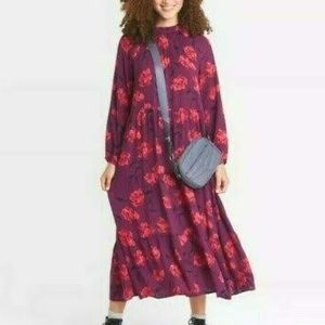 A new day floral midi dress